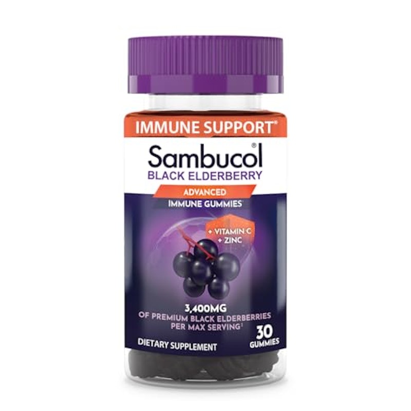 Black Elderberry Gummies - Elderberry with Zinc and Vitamin C for Adults 1