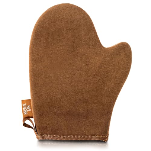 Bronze Tan Self Tanning Mitt Applicator With Thumb  1