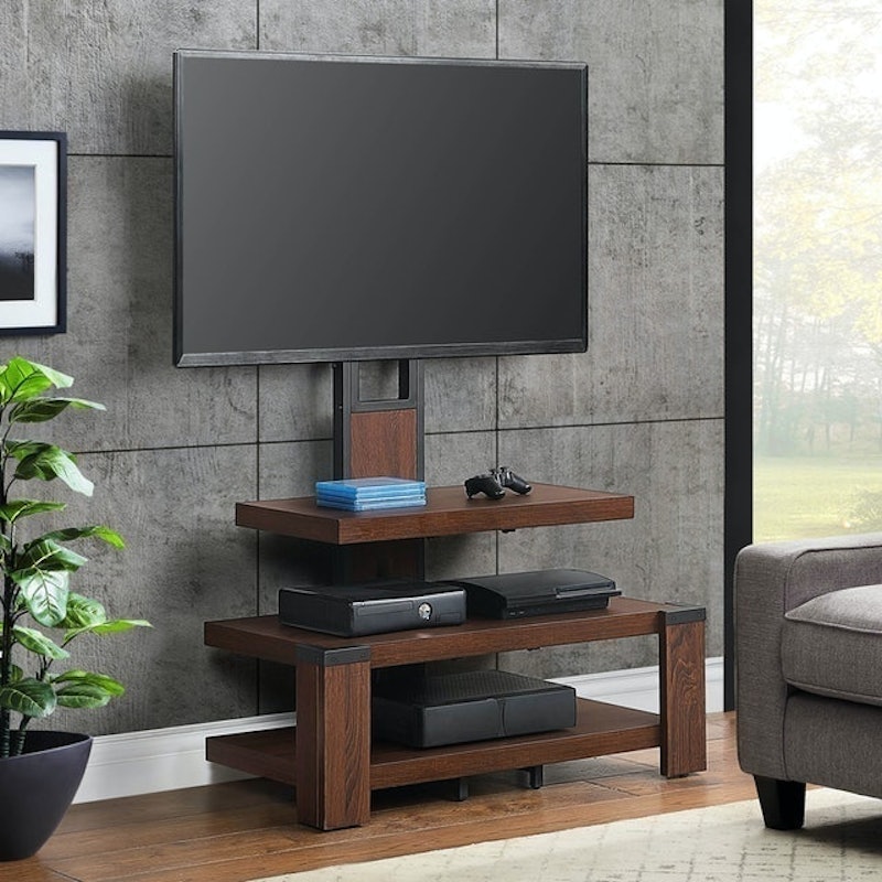 3-Shelf Television Stand with Floater Mount 1