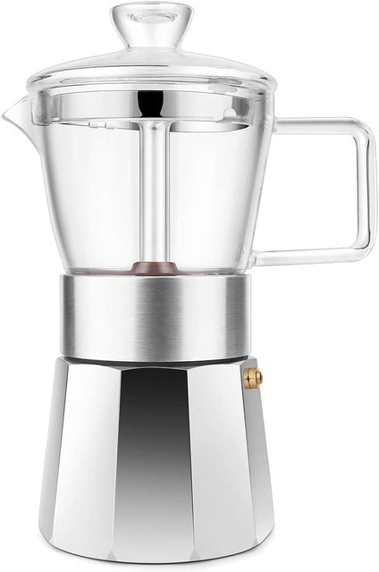 Glass-Top Stovetop Espresso Pot 1