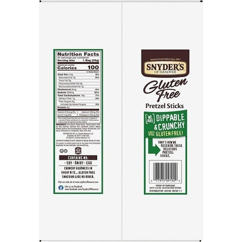 Gluten Free Pretzel Sticks, 100 Calorie Pack 2