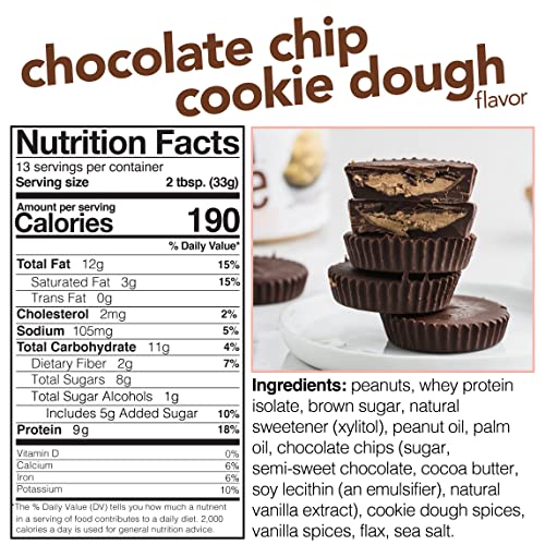 Chocolate Chip Cookie Dough High Protein Peanut Butter Spread 2