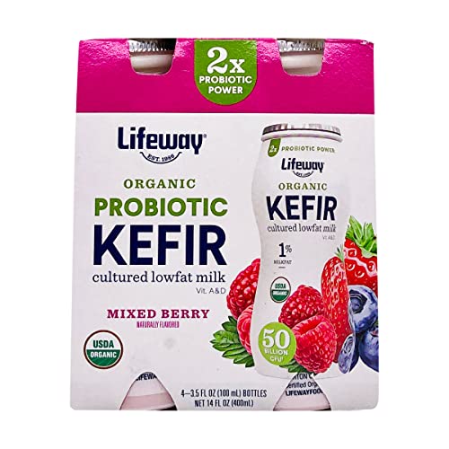 Kefir Multi-Pack Organic Low Fat Mixed Berry 1