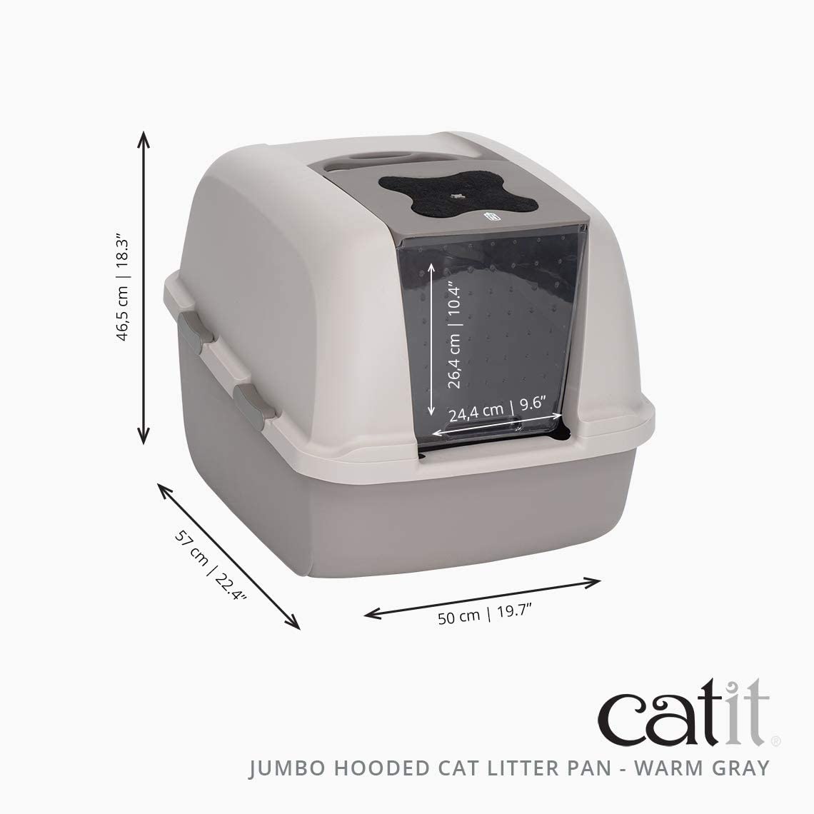Jumbo Hooded Cat Litter Pan 2