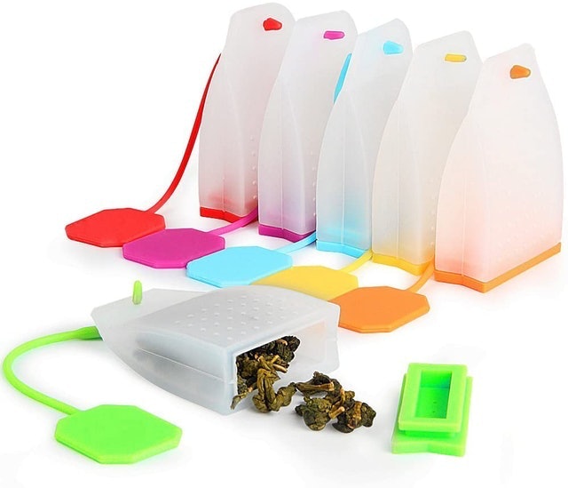 FineGood Tea Bag Silicone Tea Infuser with Six Colors 2