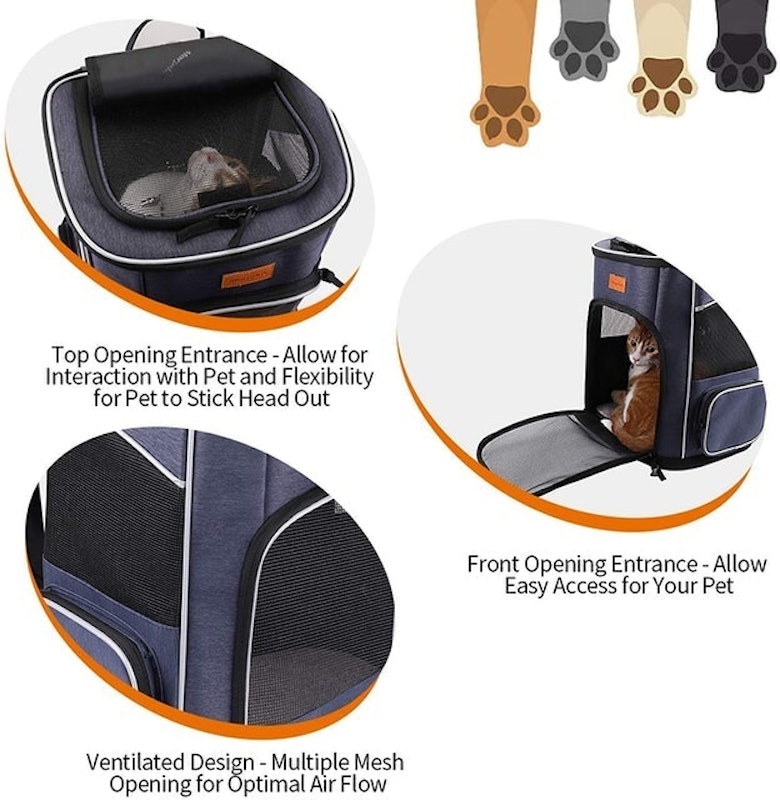 Foldable Backpack Carrier for Small Dogs 2