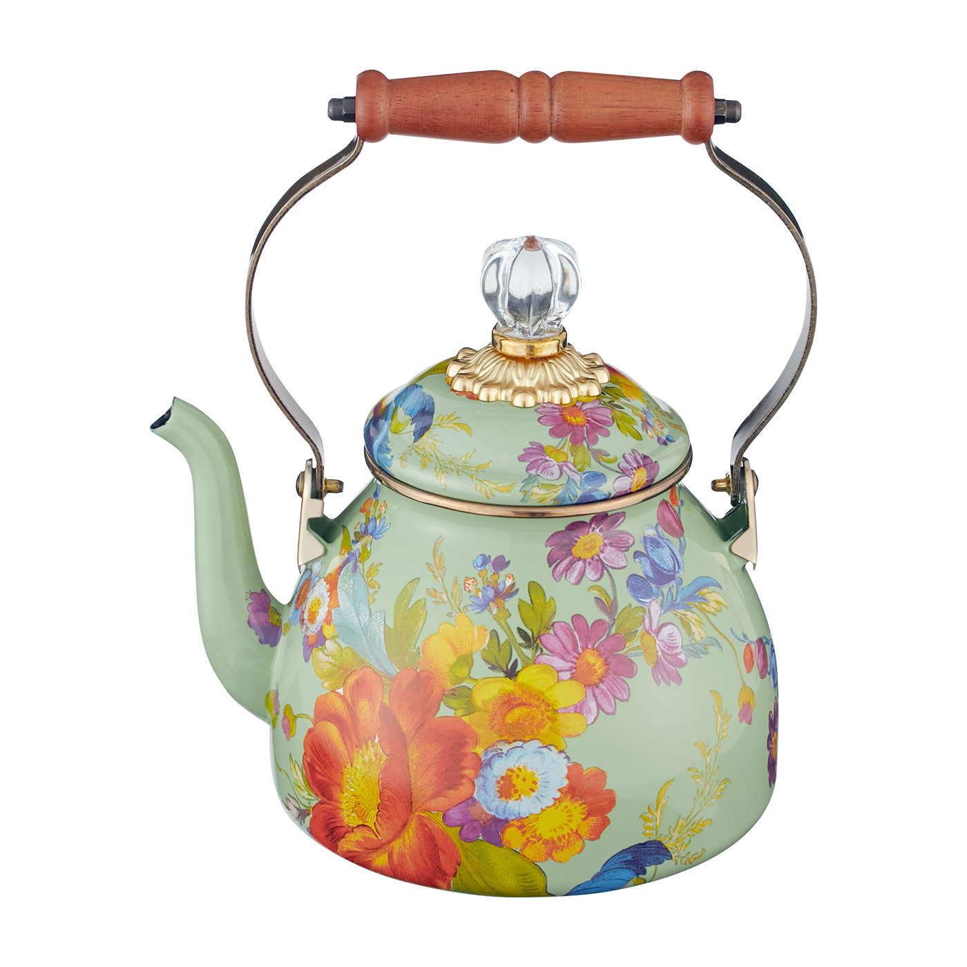Enameled tea kettle 1