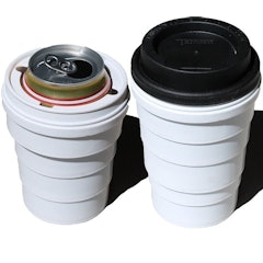 Lid and Collapsible Cup Can Cooler
