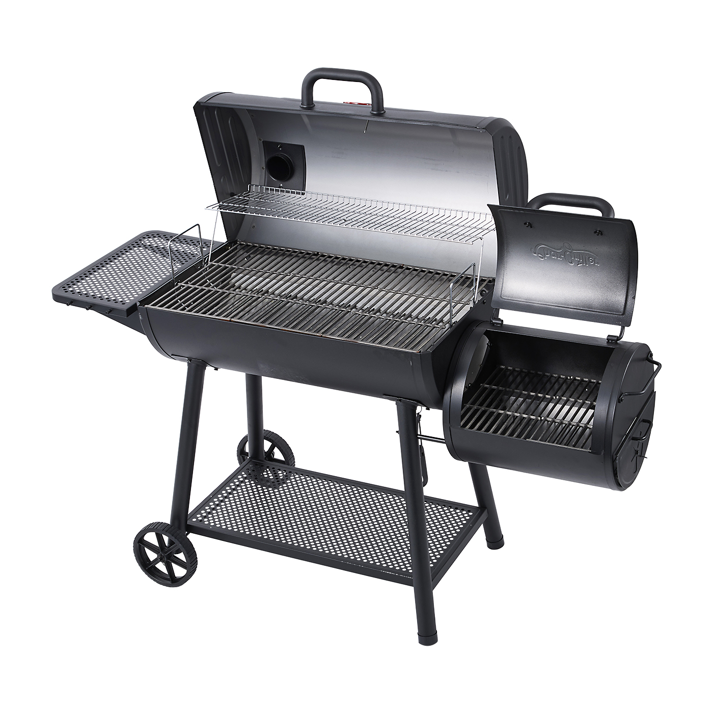 Smokin' Champ Charcoal Grill Offset Smoker  2