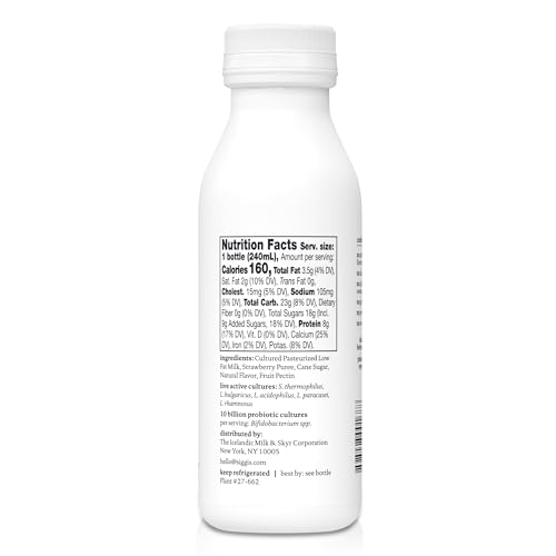 Strawberry Whole Milk Drinkable Yogurt 2