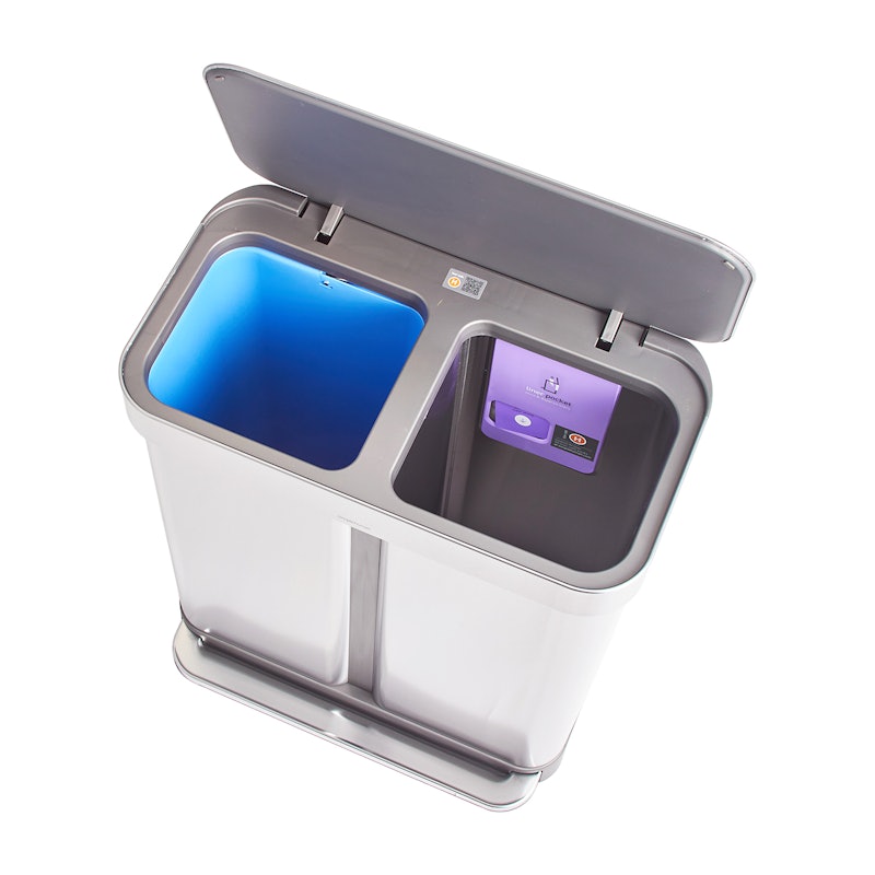 Dual Compartment Rectangular Step Can 5