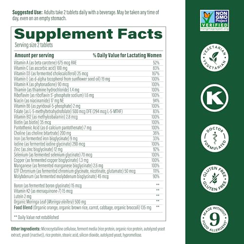 Baby & Me 2 Postnatal Vitamins for Breastfeeding Moms with Folate 2