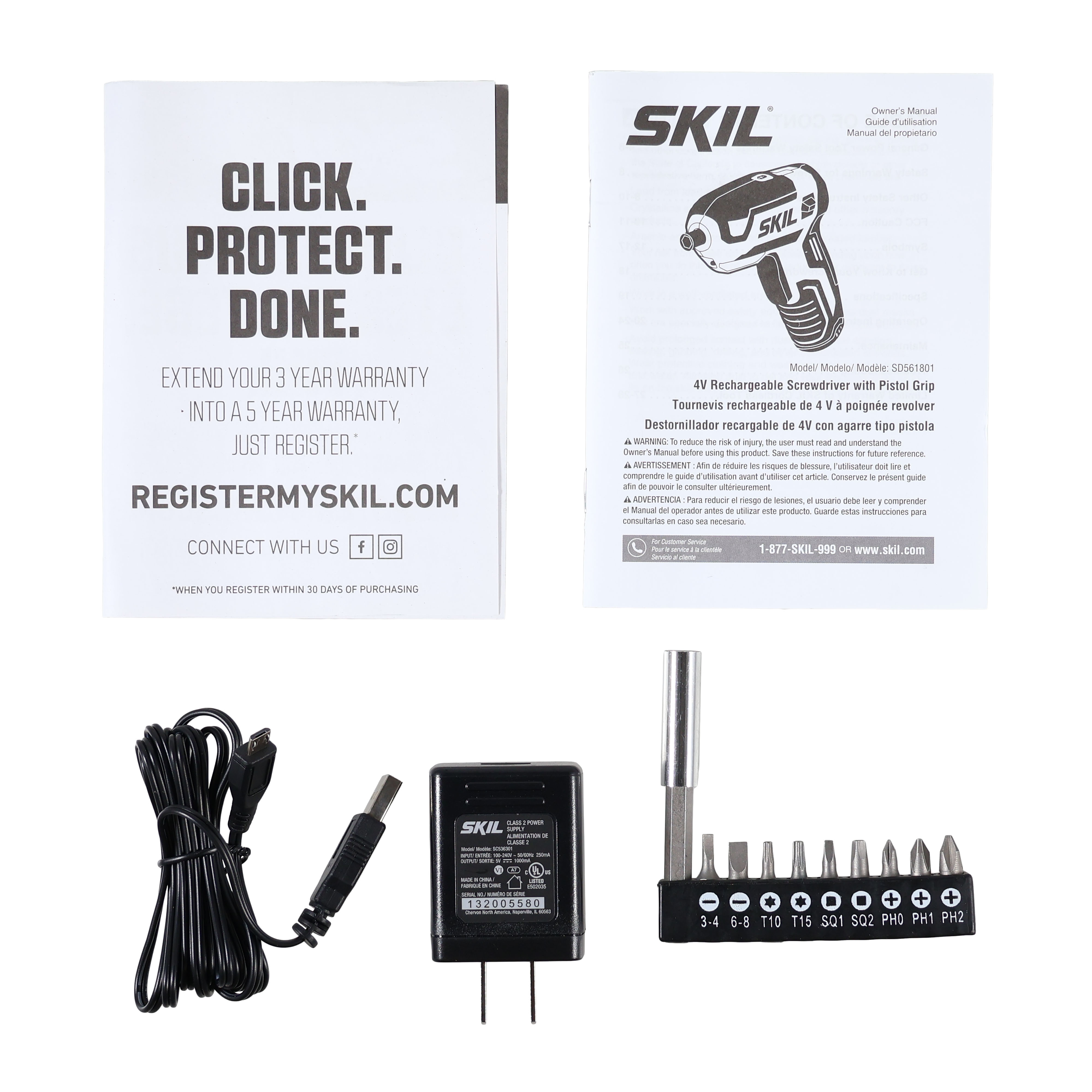Rechargeable 4V Cordless Screwdriver 4