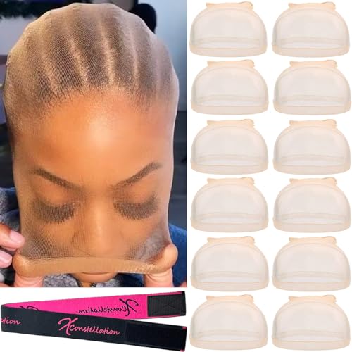 HD Wig Cap 12 Pcs Wig Caps For Women  1