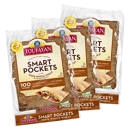 Whole Wheat Smart Pockets Pita Bread 1