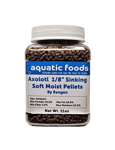 Axolotl Food 1/8" Soft Moist Sinking Rangen Salmon Pellets 1