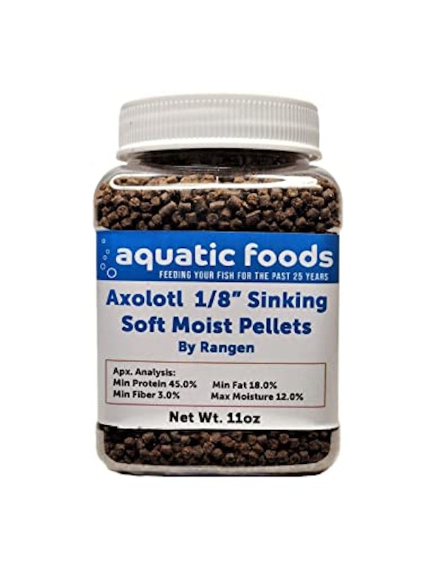Axolotl Food 1/8" Soft Moist Sinking Rangen Salmon Pellets 1