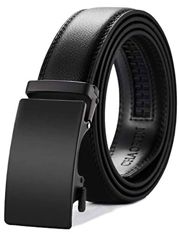 Mens Belt - Mens Ratchet Belt Leather 1 3/8" for Dress Pant 1