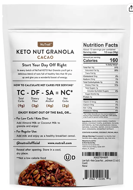 NuTrail Keto Cacao Nut  2