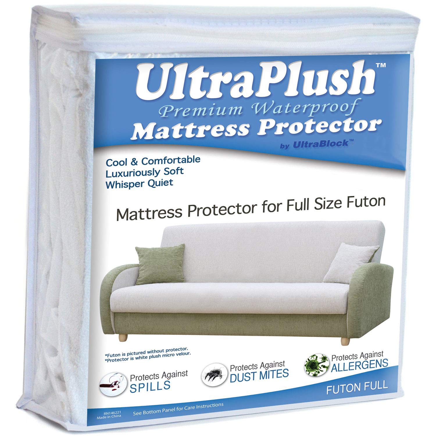 Cool and Comfortable UltraPlush Futon Mattress Protector 1