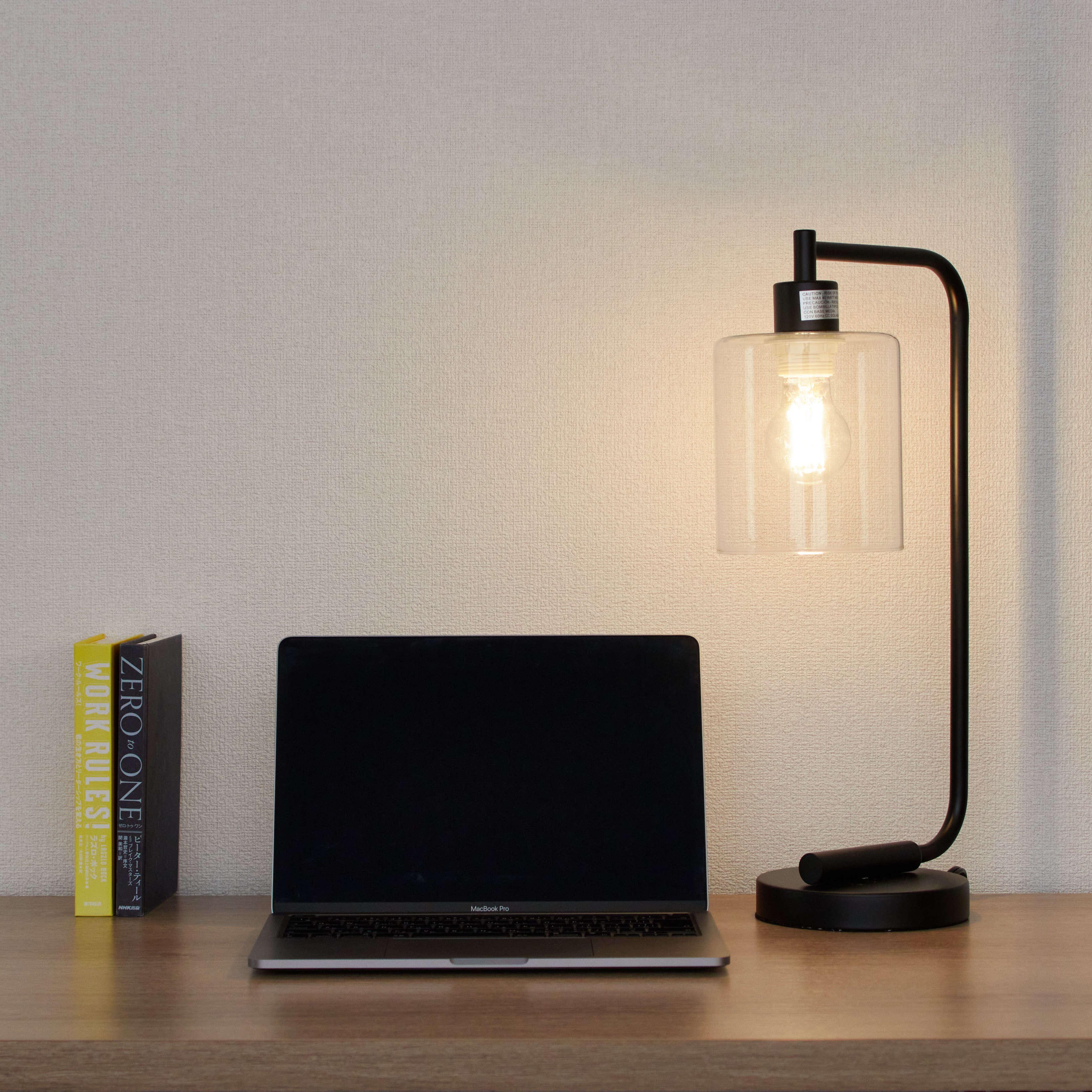 Bronson Antique Style Industrial Iron Lantern Desk Lamp with Glass Shade 7
