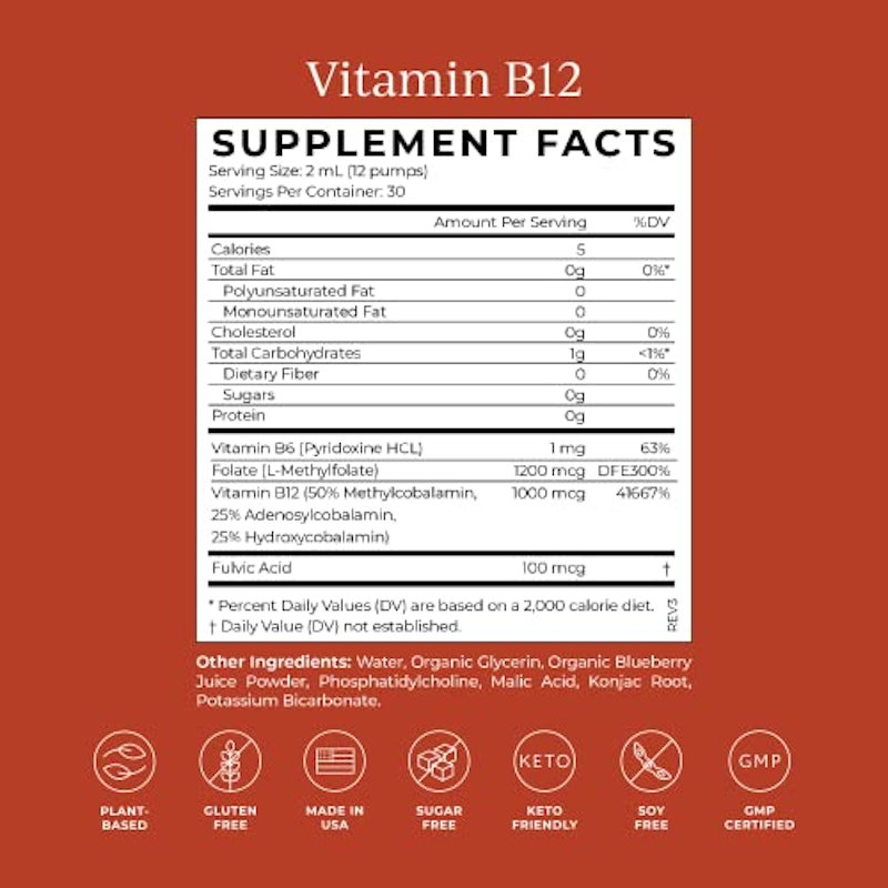 Liposomal Vitamin B12 + B6 2