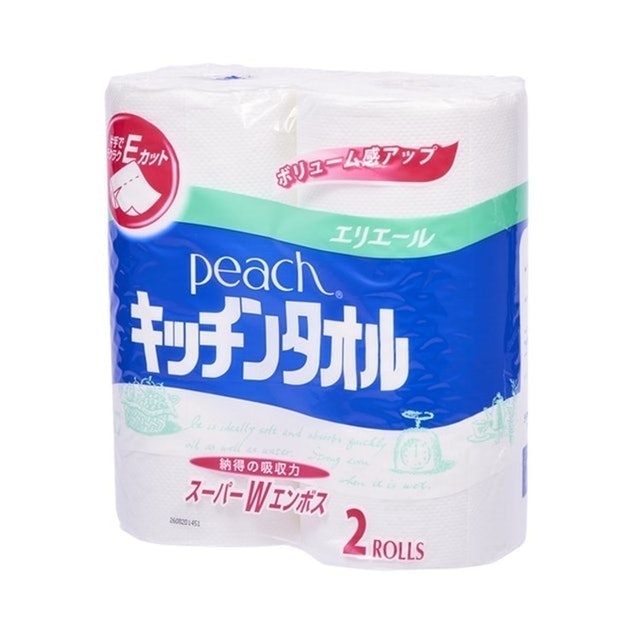Elleair Peach Kitchen Towels (2-pack) 1