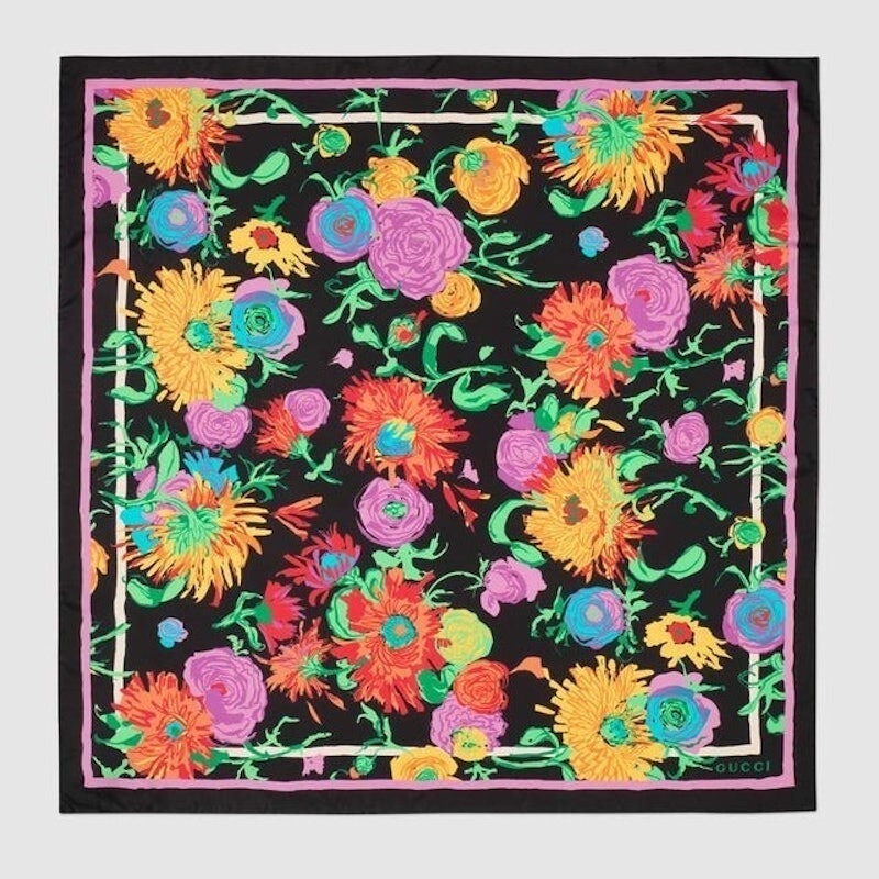 Ken Scott Print Silk Scarf 1