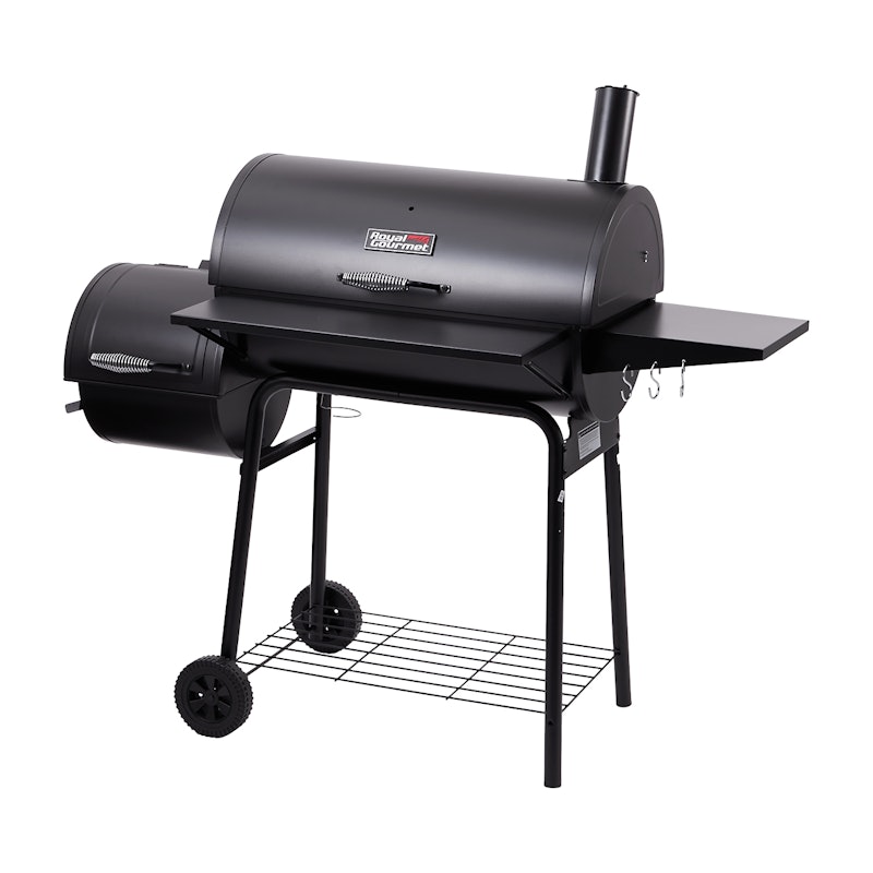 30-Inch Charcoal Barrel Grill with Offset Smoker 1