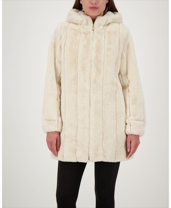 Hooded Faux-Fur Coat 1
