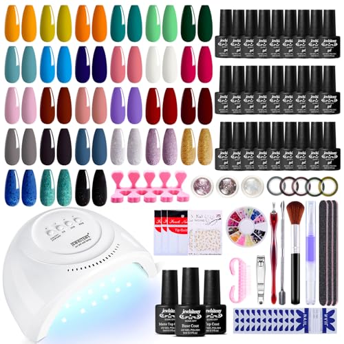 27 Colors Gel Nail Polish Kit with UV Light 1