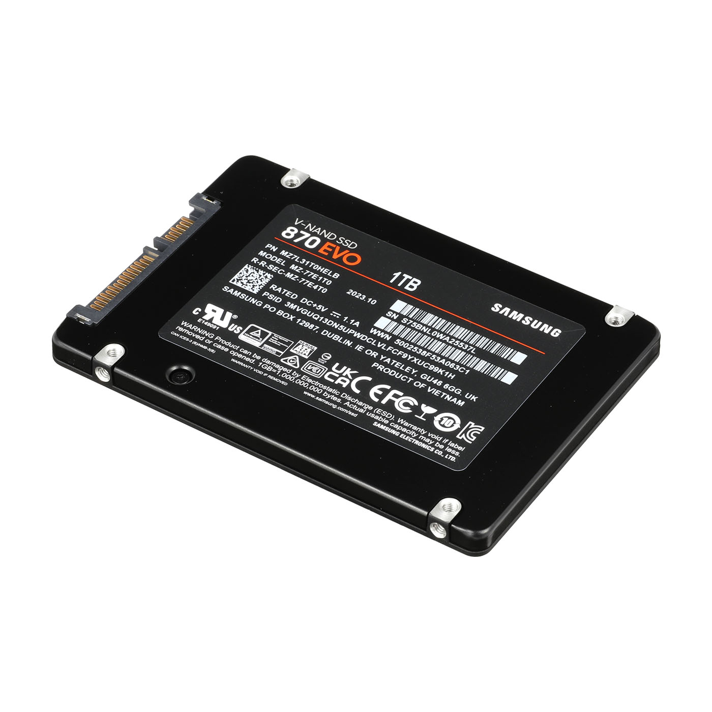 SAMSUNG 870 EVO SATA III SSD 1TB 2.5” Internal Solid State Drive 2