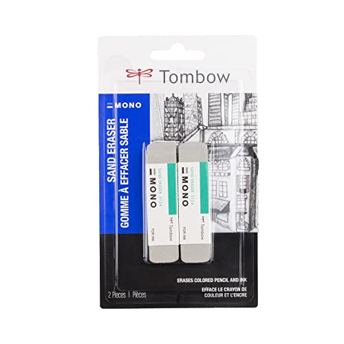 MONO Sand Colored Pencil Eraser 2pk 1