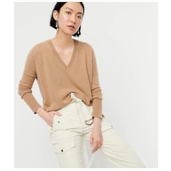 Cashmere V-Neck Boyfriend Sweater