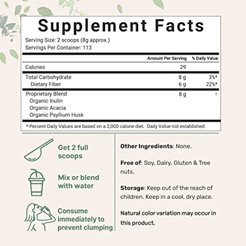 Organic Triple Fiber Powder 2
