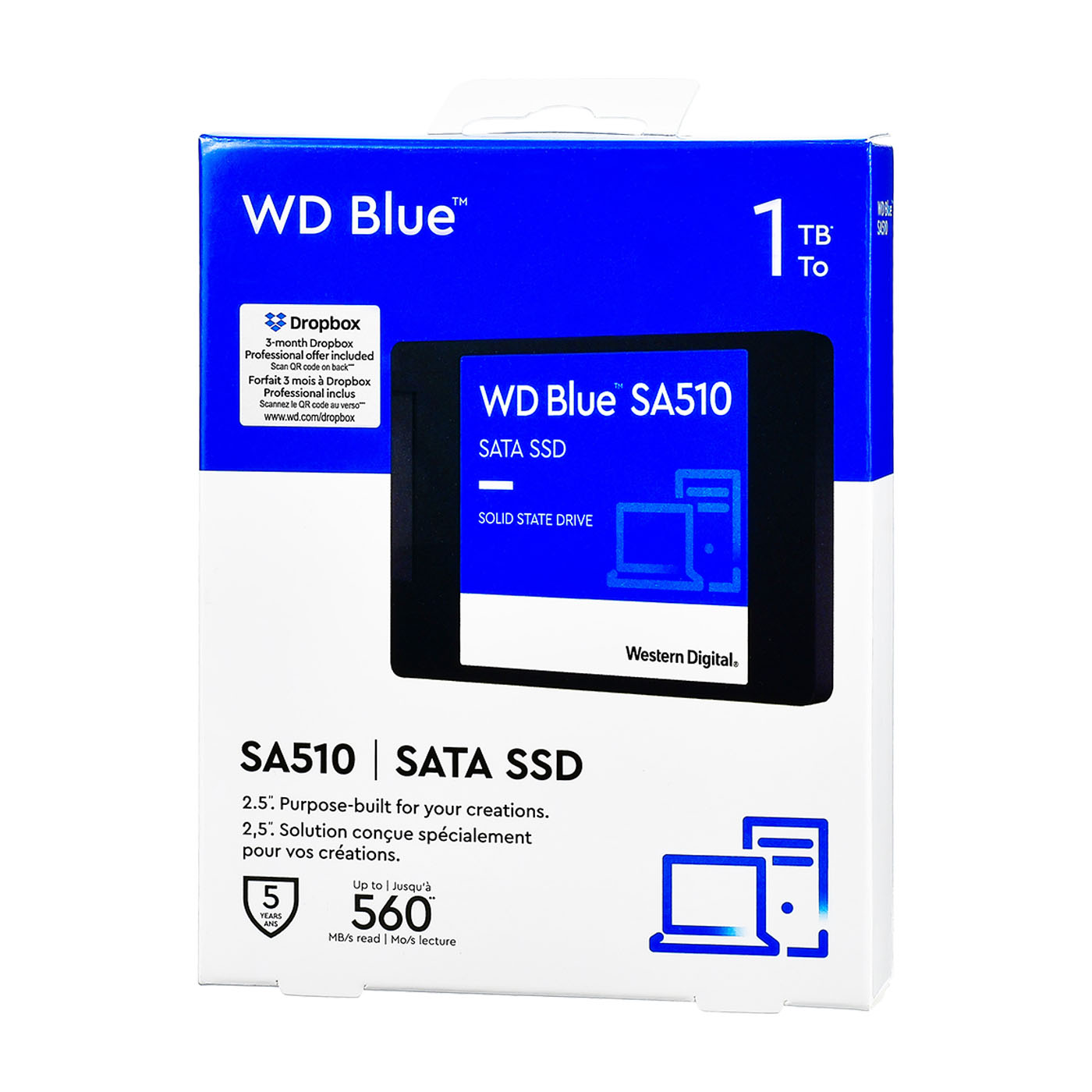 1TB WD Blue SA510 SATA Internal Solid State Drive SSD 3