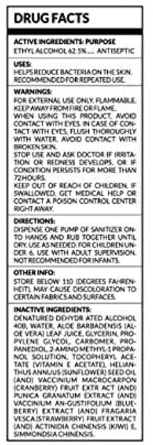Scent Free Hand Sanitizer  3