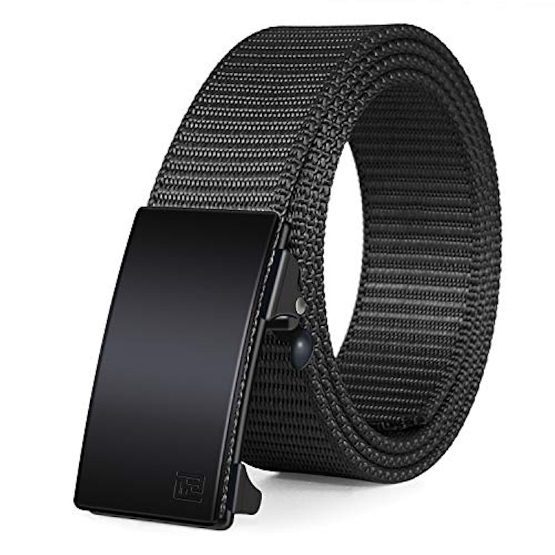 Men's Ratchet Web Belt,1.25 inch Nylon Automatic Buckle Belt 1