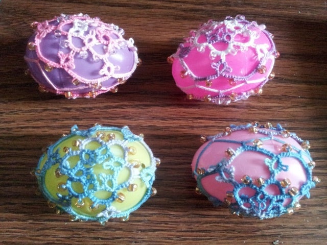 Tatted and Beaded Easter Eggs 1