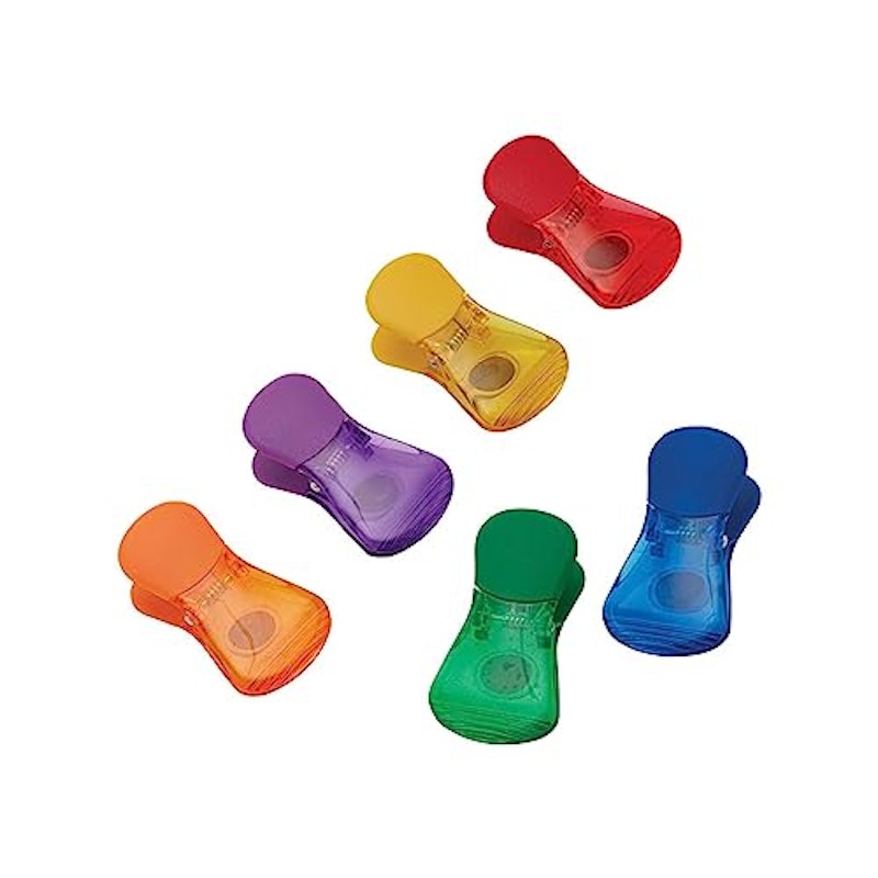 6-Piece Assorted Colors Wide Bag Clips 1