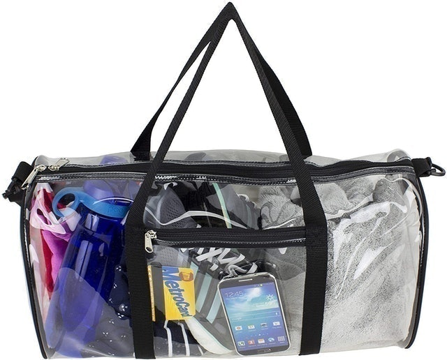 Clear Small Duffel With Removable Crossbody Strap 2