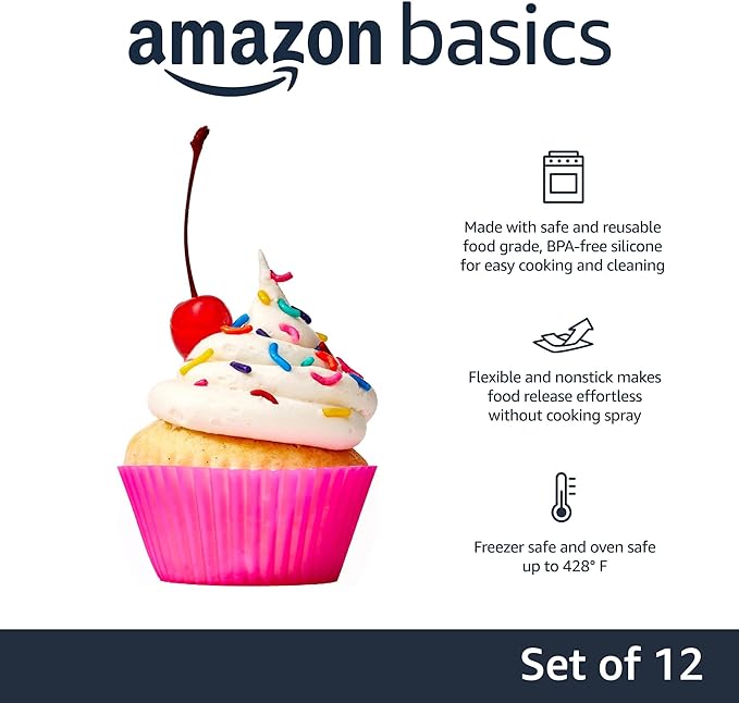 Reusable Silicone Round Baking Cups 2