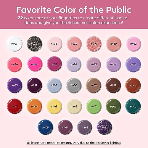 133Pcs 32 Colors Poly Nail Gel Kit 2