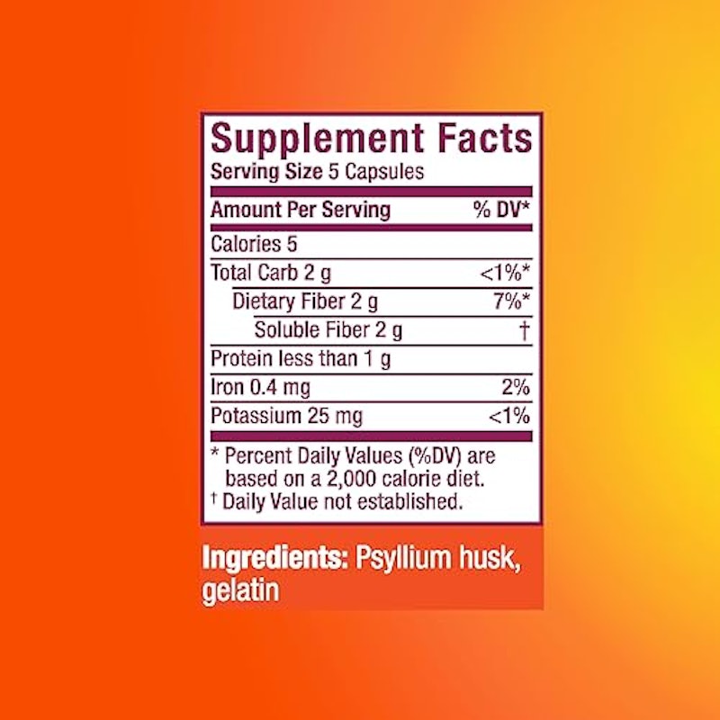 Psyllium Fiber Capsules 2