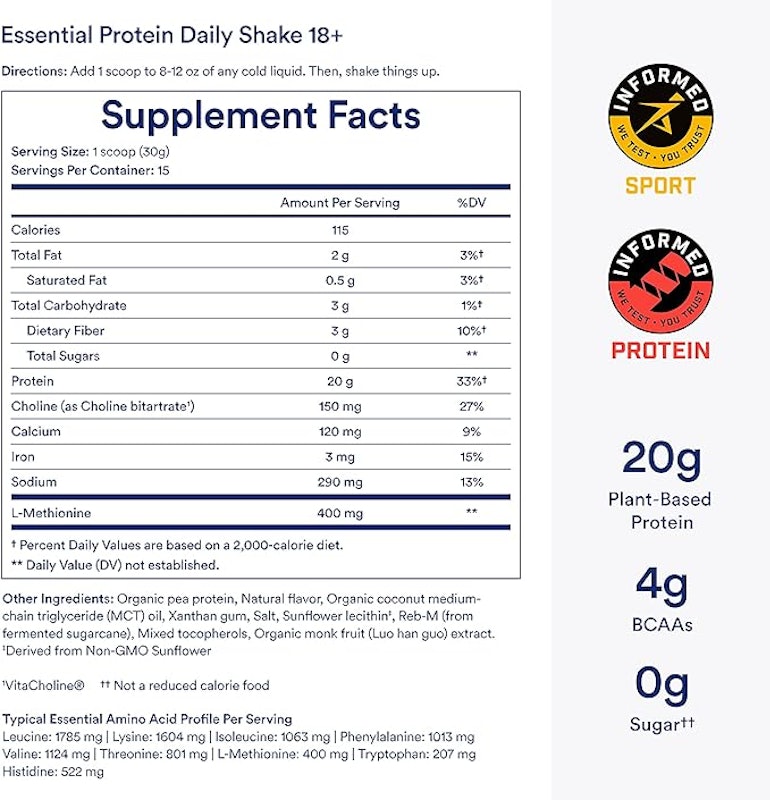 Ritual 18+ Vegan Protein Powder 2
