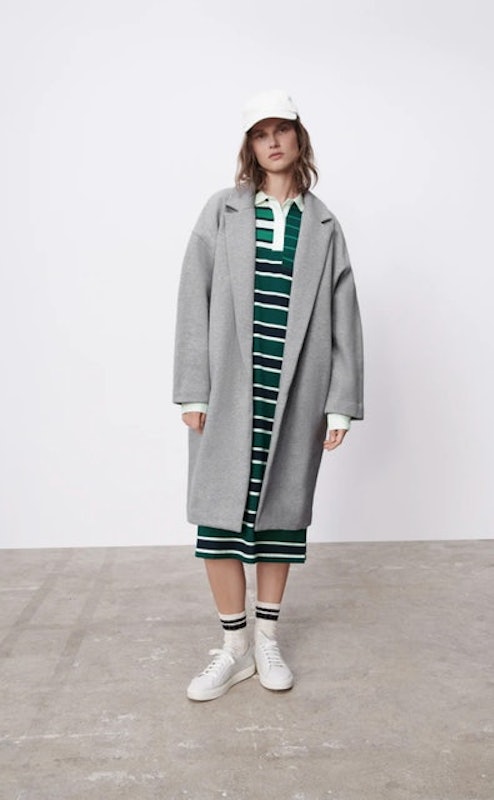 Plush Lapel Collar Coat 1