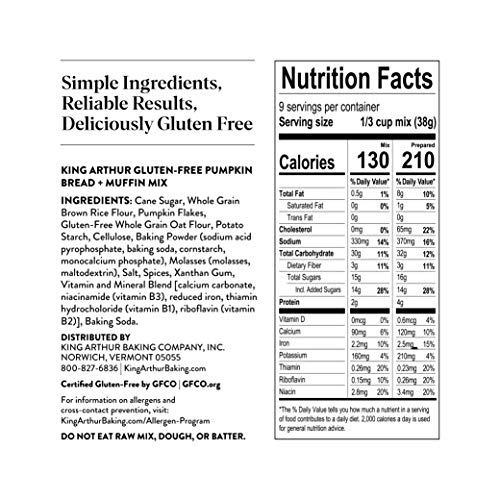 Gluten-Free Pumpkin Bread and Muffin Mix 2