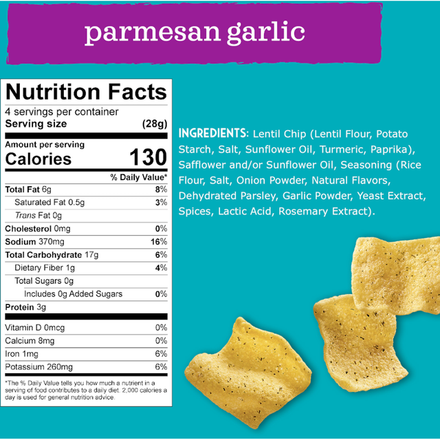 Garlic and Parmesan Lentil Chips 2