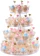 AmeiTech 4-Tier Round Acrylic Cupcake Display Stand 1