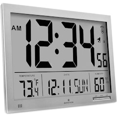 Slim Jumbo Atomic Digital Clock